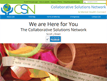 Tablet Screenshot of collaborativesolutionsnetwork.org